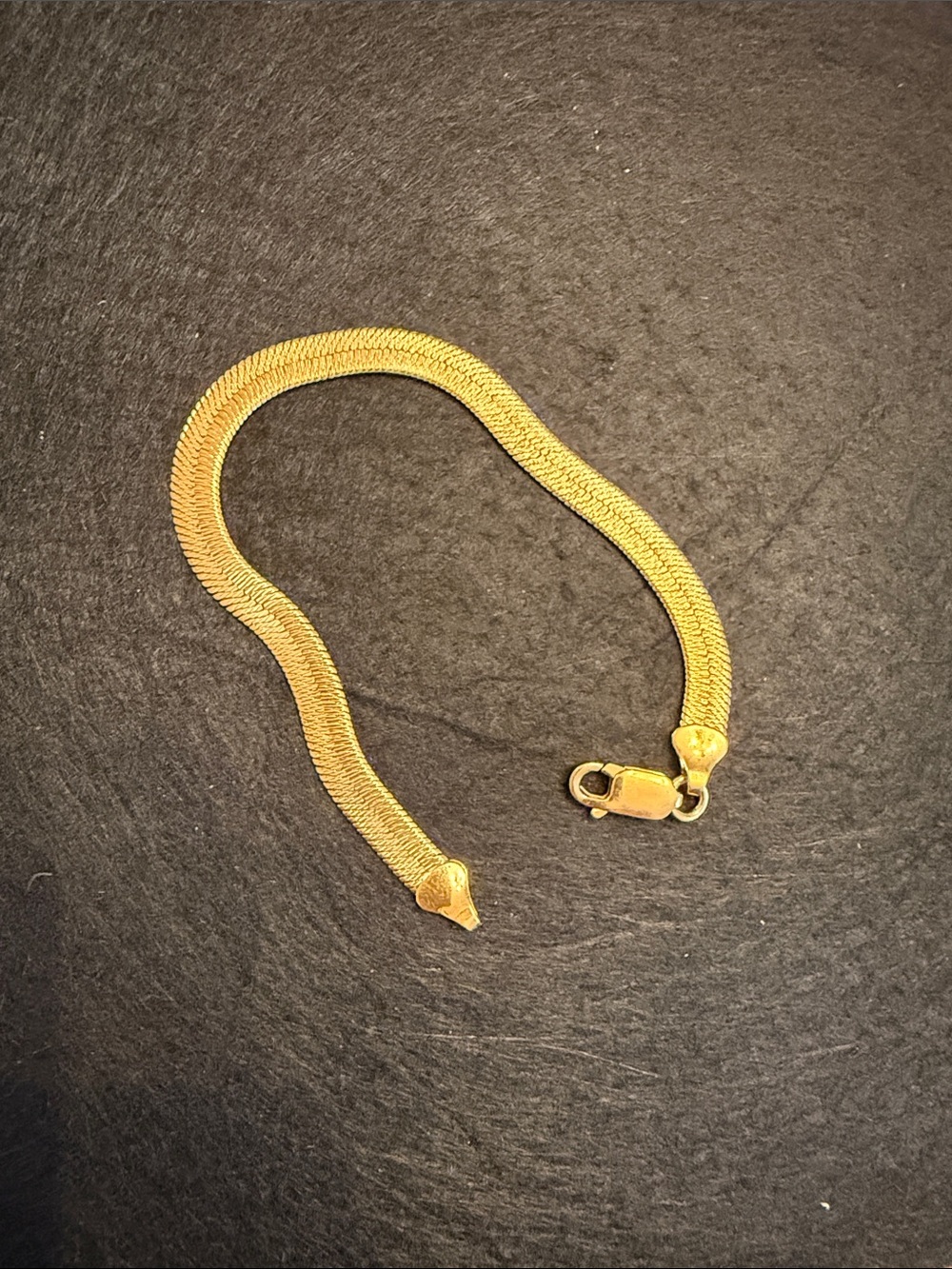 Gold Tone Women’s Herringbone Bracelet